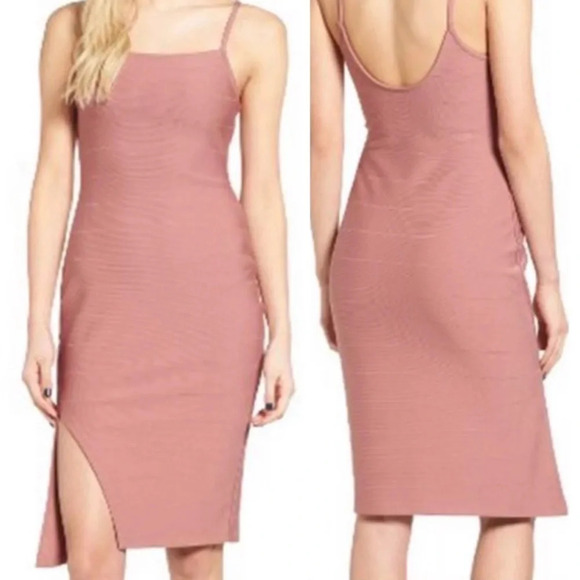 Leith Dresses & Skirts - Leith Women’s Bodycon Bandage Dress with Side Slit